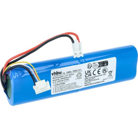 vhbw batteria sostituisce Bissel FOKZS900001R, P2923, P2923.14.4, 1627654, EAG101700JK8 per home cleaner blu (2000mAh, 14,4V, Li-Ion) (1/4)