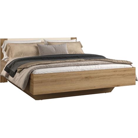 Cama Mirsevi 106, 160 x 200 cm, Doble, 160x200, Aglomerado laminado, Somieres, 164x205x86cm