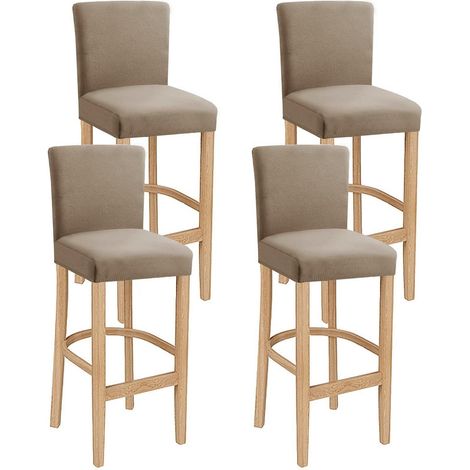 Barhockerbezüge 4er Set, Stretch, waschbar, Khaki (1/5)