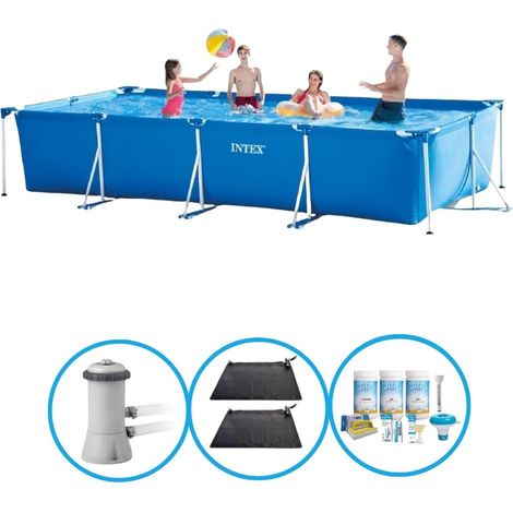 Intex Piscine Tubulaire Rectangulaire - 450x220x84 cm - 4-pièces S22362 (1/5)