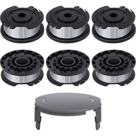 Bobines de coupe-bordures Bosch - Compatibles avec F016800569 et F016800385 - Diamètre 1,65 mm, Longueur 4,9 m - Capuchon F016F04557 inclus. (1/4)