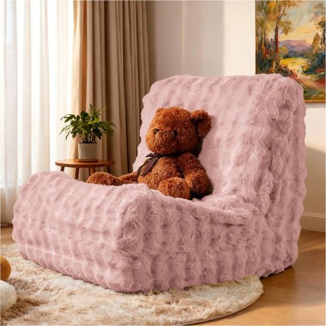 Joli pouf chenille, canapé-pouf, canapé de sol, fauteuil de sol avec dossier pour le salon et la chambre à coucher (1/5)
