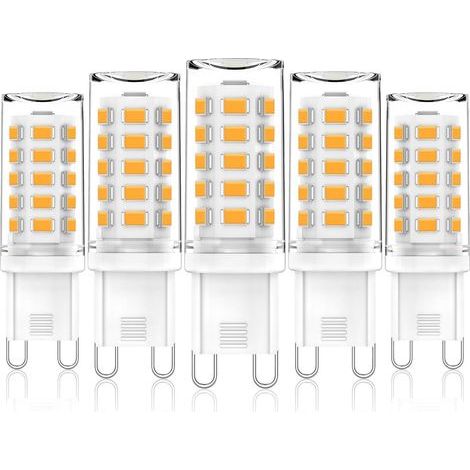 G9 LED Bulbs Dimmable, Warm White 3000K, 3W G9 LED Light Bulb, 28W 33W 40W Halogens Equivalent, AC 220-240V, 400LM, CRI85, Mini G9 LED Capsule Bulb for Home Lighting, No Flicker, 5 Pack, [Energy Class (1/5)