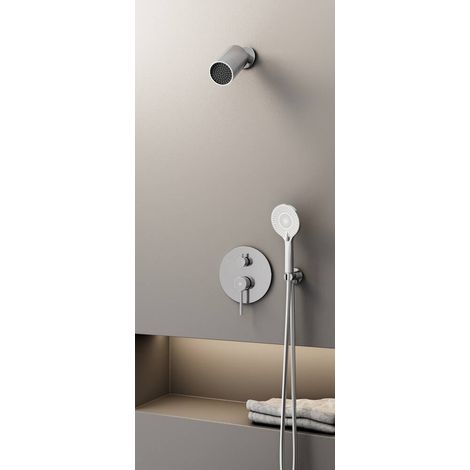 Conj. Empotr. Monomando Sirio Cr + Rociador Minimal - GME