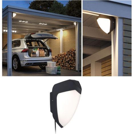 94519 Ikosea Système d'éclairage pour carport Park + Light 5.6 W blanc chaud anthracite