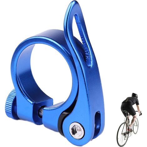 Collier de serrage rapide pour tige de selle, léger, facile à utiliser et polyvalent Collier de serrage rapide polyvalent pour cyclistes : voyage, quotidien, trajets domicile-travail, route, montagne