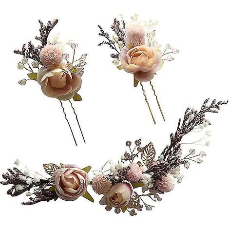 3-teiliger Braut-Kopfschmuck