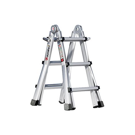 euroline  Scala telescopica in alluminio  con montanti