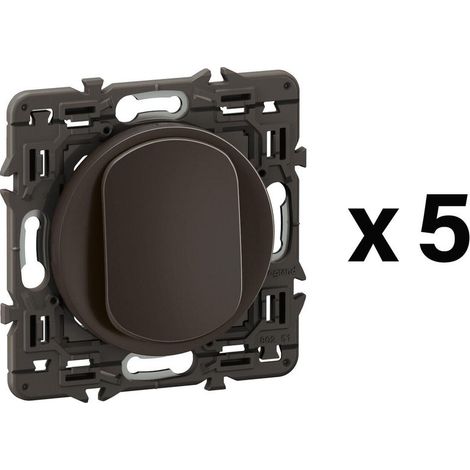 LEGRAND Lot de 5 interrupteurs va-et-vient compo CELIANE noir (1/2)