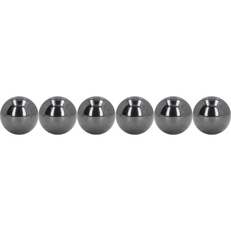 Lot de 6 billes magnétiques rondes en ferrite de 33 mm, pour adultes, afin de soulager le stress et l'anxiété. Décoration de bureau (noir). (1/5)