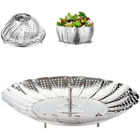 Cuiseur vapeur pliable en acier inoxydable, cuiseur vapeur pliable, accessoires pour cuiseur vapeur pliable pour légumes et fruits