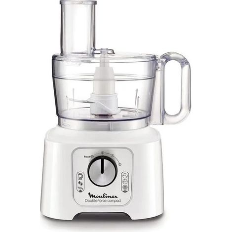 Moulinex FP544110 Double Force Compact blanco plata gris