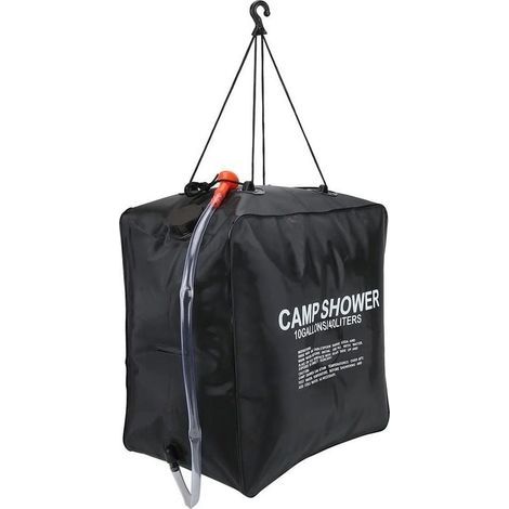 Sac de Douche Solaire, 40L Sac de Douche Solaire Sac d'eau Baignade chauffée à l'énergie Douche de Camping extérieure chauffée à l'énergie Solaire-LIAIKI (1/5)