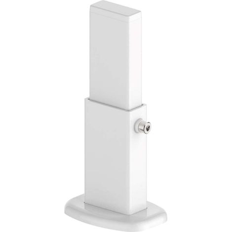 Piedino di sostegno per radiatori tubolari a colonna con pareti in cartongesso - Portata massima 200 Kg - Colore bianco - 1 pezzo
