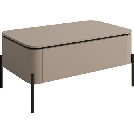 Couchtisch mit 1 Schublade, Taupe, 98cm (1/5)