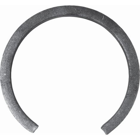 Cercle ouvert non soudé - Diamètre 110mm fer plat de 16x8mm - Fer forgé - À souder - DECO FER FORGE (1/2)