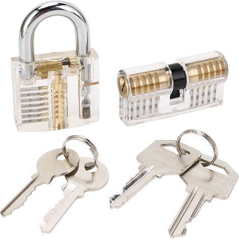 Cadenas robuste en laiton avec jeu de clés pour armoire, salle de sport, maison, école, bureau - Serrure de sécurité (1/5)