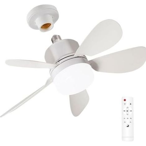 -Deckenventilator - Energiesparende LED-Lampe, leiser Betrieb, einstellbare Helligkeit, mit Fernbedienung, geeignet für Büro, Restaurant oder Zuhause (1/5)