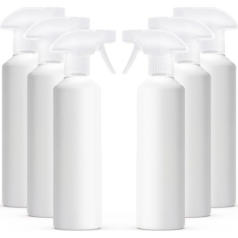 Packung mit leeren 500-ml-Sprühflaschen aus Kunststoff für die Gartenarbeit und Haushaltsreinigung (1/5)