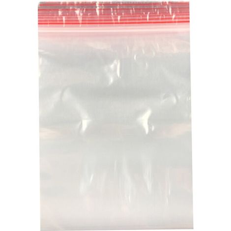 Lot de 100 sachets à fermeture à pression - 25 x 35 cm - En plastique - Fermeture à pression - 40 tailles au choix (1/5)