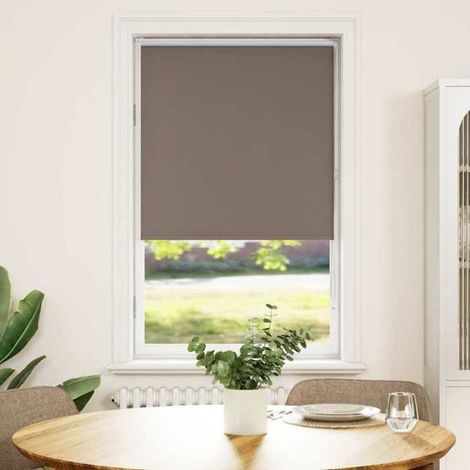 4011020 Store enrouleur occultant café 80x175cm largeur du tissu 75,7cm (1/5)