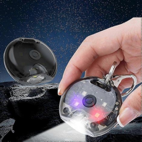 Lampe porte-clés d'urgence 25-26, petite lampe torche multifonctionnelle avec chargeur direct USB-C et crochet magnétique pour une utilisation portable.