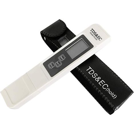 Tester TDS EC – Misuratore digitale LCD – 0-9990 PPM – Qualità dell'acqua di piscina e acqua potabile – Alta precisione