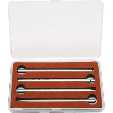 Satz mit 4 Edelstahl-Rotorwellenstempeln, Uhrwerksreparaturwerkzeug mit Magnet.