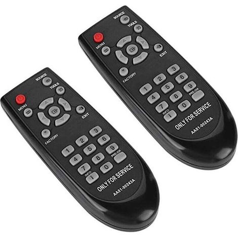 Télécommande - AA81-00243A - Pour TV Samsung Modèles ES6100 J5550 D6500 ES6300 - 433 MHz - Noir - 2 Pièces (1/4)