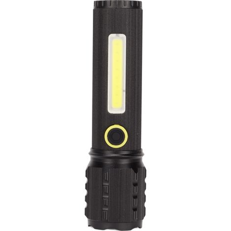 Mini lampe torche puissante à 3 modes, zoom télescopique, portable et rechargeable, idéale pour le camping, les situations d'urgence et les activités de plein air. (1/5)