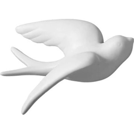 Sculpture murale hirondelles en céramique à suspendre - Oiseaux 3D - Décoration murale - Décoration d'intérieur - S, 0tsnm73u91-02