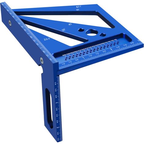 3D-Mehrwinkel-Messlineal, vielseitiges Werkzeug für die Holzbearbeitung, mit vordefinierten Winkeln, ideal für Ingenieure, Schreiner, Handwerker und technische Zeichner.