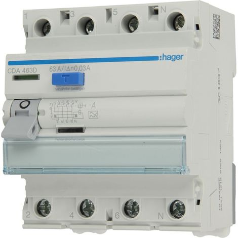 Interrupteur différentiel 4 modules 63A