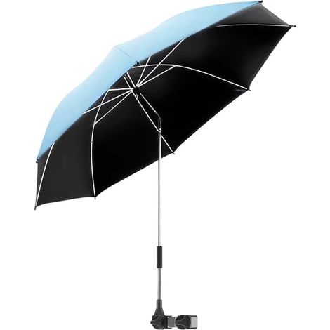 Parasol de plage portable Protection solaire UV antirouille Grand parasol robuste pour piscine, jardin, cour, voyages, camping (1/5)