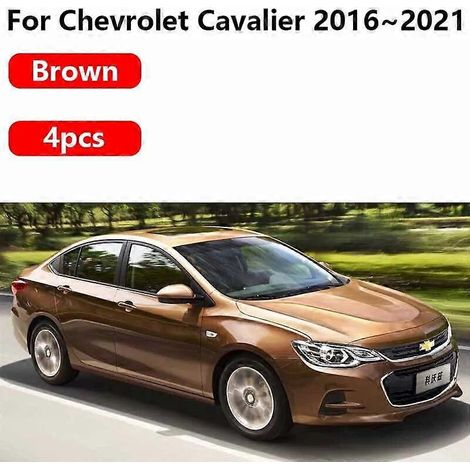 Bavettes de protection pour Chevrolet Cavalier (accessoires 2016-2021) - Garde-boue avant, peinture cuite au four - Marron (1/5)