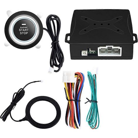 Universelle 12V-RFID-Alarmanlage für Autos mit Start-Stopp-Knopf, Transponder-Wegfahrsperre und verstecktem Diebstahlsicherungssystem (1/5)
