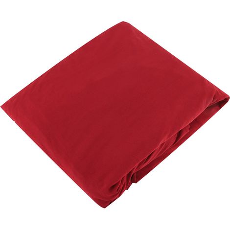 Housse de canapé d'angle 3+2 places en polyester, forme en L, protection pour meubles (rouge vin) (1/5)