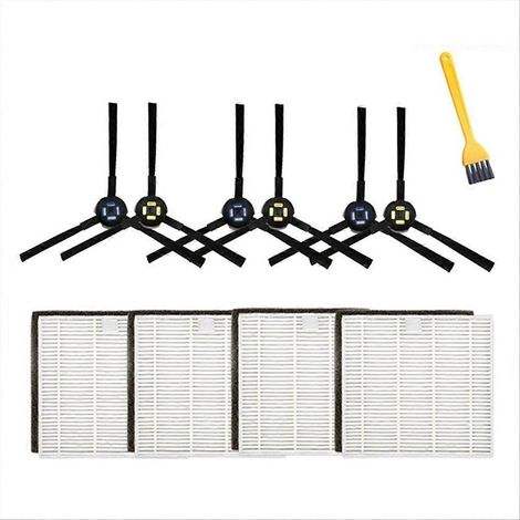 Seitenbürste + Ersatzfilter für Staubsauger der Modelle V8, V8S Plus, X750, X800, X785 und V80 Max, komplettes Reinigungsset, Ersatzteile, kompatibles Zubehör, 2 rotierende Bürsten und 1 HEPA-Filter, (1/5)