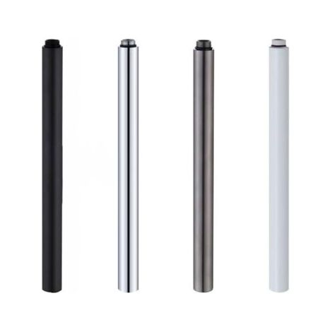 Extension de tuyau de douche de 30 cm pour remplacer les tuyaux de douche anciens ou usés, tube rond chromé, accessoires de salle de bain (chromé) (1/4)