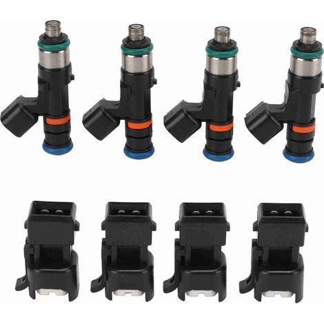 Fuel Injectors 0280158117 for Audi A4/TT 1.8T 20V Turbo – Set of 4 with Converters (1/5)