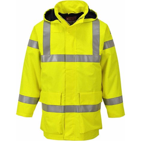 Hi-vis Multi Lite Bizflame Regenjacke Farbe: Gelb Größe L - Portwest