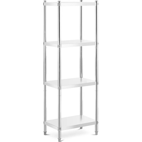 Étagère acier inoxydable inox 60 x 40 x 180 cm 200 kg professionnel (1/5)