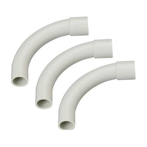 Heidemann 13167 Raccordo curvo EN20 Grigio 3 pz.