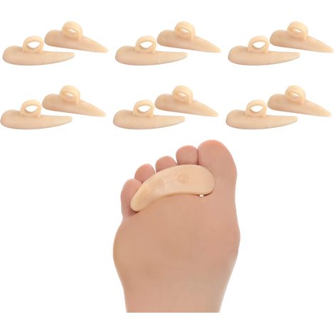 Lot de 12 coussinets en gel pour orteils en marteau, supports et correcteurs. (1/5)