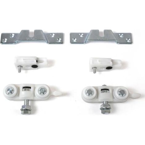 KIT SISTEMA SCORREVOLE PER PORTE SCRIGNO DELTA PORTATA 80 KG PER BINARIO ALTO