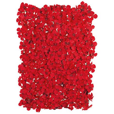 Tono Su Tono Pannello Ortensia 60 x 40 Cm Rossa
