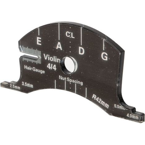 Gabarit de fabrication de chevalet de violon en acrylique, outil de mesure précis pour lutherie, format 4/4 (1/5)