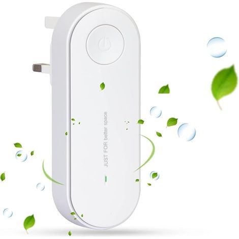Purificateur d'air à ions négatifs à brancher, mini générateur d'ions négatifs portable pour la maison, élimine les odeurs, les polluants, la fumée et convient aux pièces où vivent les animaux. (1/5)