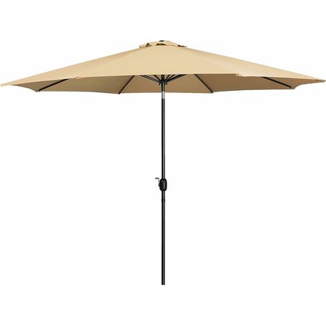 Marbueno Sonnenschirm Braun Ø 300 cm Faltbar Tragbar