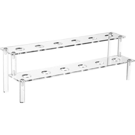 Porte-cônes pour Glaces Porte-Cornets en Acrylique à 12 Places pour Fêtes Organisateur Transparent 2 Niveaux pour Cornets Glacés Brochettes Fêtes Anniversaire Food Truck Pique-nique (1/5)